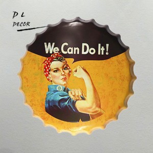 DL-We Can Do It Bottle Cap Metal Painting Vintage Souvenir Home Gift Party Store   232860991735